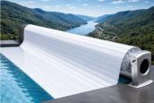 Preview: Rollabdeckung Moon elektrisch Polycarbonat Solarlamellen