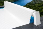 Preview: Rollabdeckung Rolleasy elektrisch Polycarbonat Solarlamellen