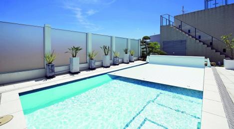 Rolleasy elektrisch Poolmaß 4,0 x 3,0 m PVC-Lamellen