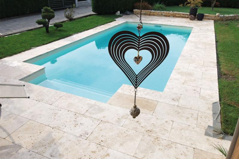 Preview: Travertin Anschlussplatte 59,5 × 39,5 × 3 cm - pro m²