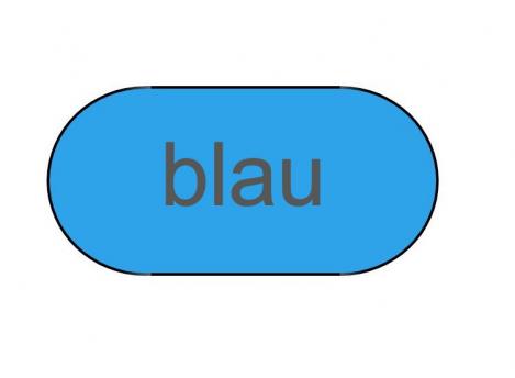 6,1 x 3,6 x 1,45 mm, 0,8 mm overlap blau oval