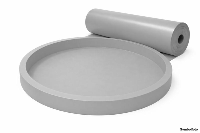 Innenfolie 3,6 x 1,45 m, 0,8 mm, grau, overlap