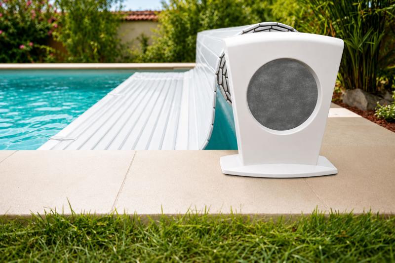 Preview: Rollabdeckung Moon elektrisch PVC Lamellen