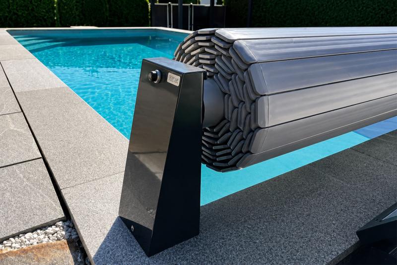 Preview: Rollabdeckung Rolleasy elektrisch PVC Lamellen