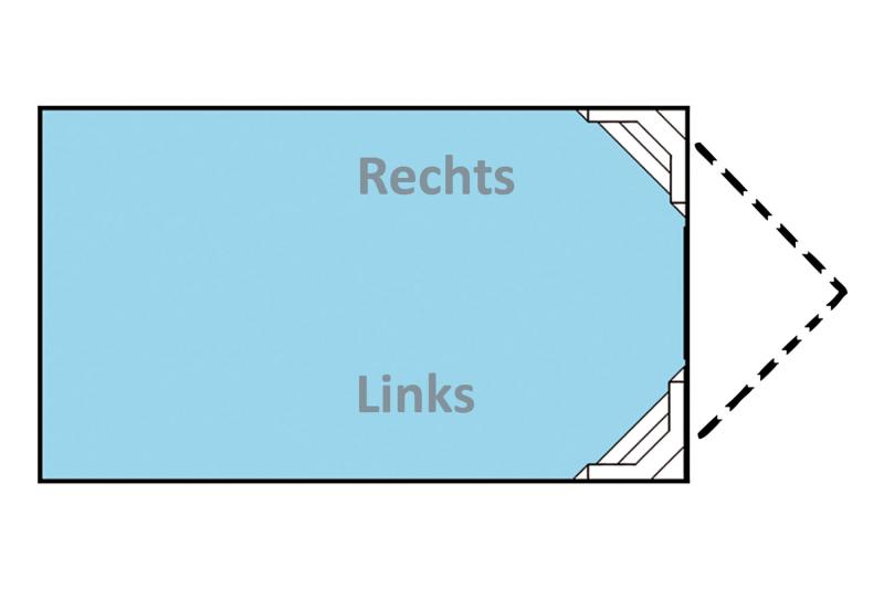 Preview: Styroporsteinpool Set ELEGANCE mit Acryl-Ecktreppe