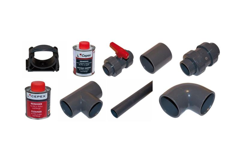 Verrohrungsset Stahlwandpool Premium