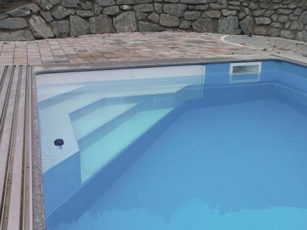 POOL DE LUXE mit ECKTREPPE 8,0 x 4,0 x 1,5 m