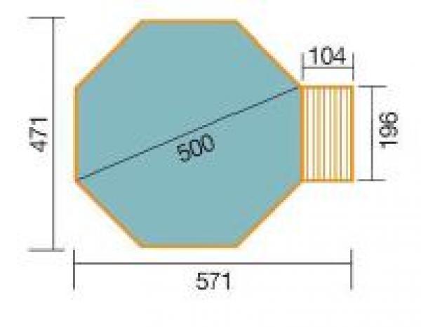 Massivholzpool 593 B G2