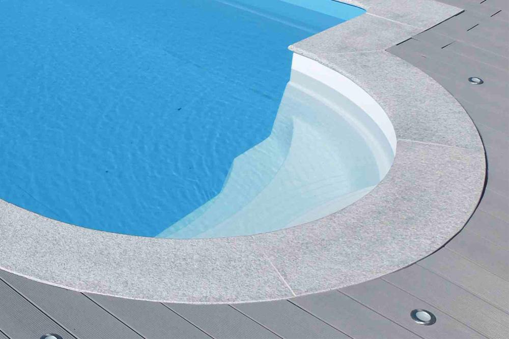 Cristal Grey Römertreppe Umrandung