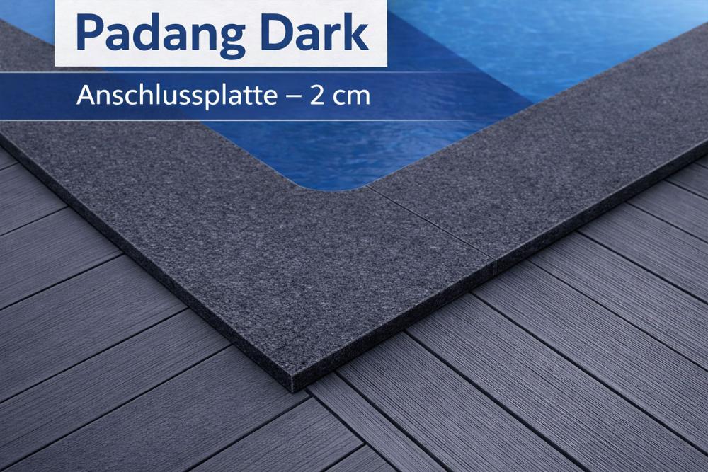 Padang Dark Anschlussplatte 60 x 40 x 2 cm - pro m²
