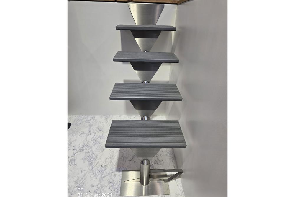 Edelstahlleiter Elegance 4-stufig