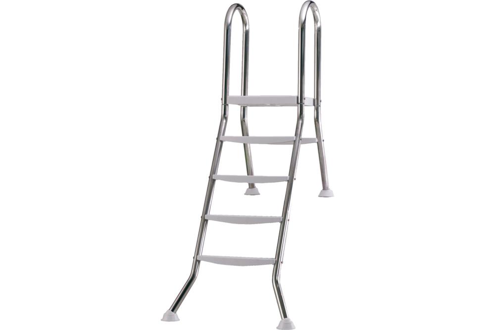 Edelstahlleiter 4+1- oder 4+2- oder 5+2-stufig