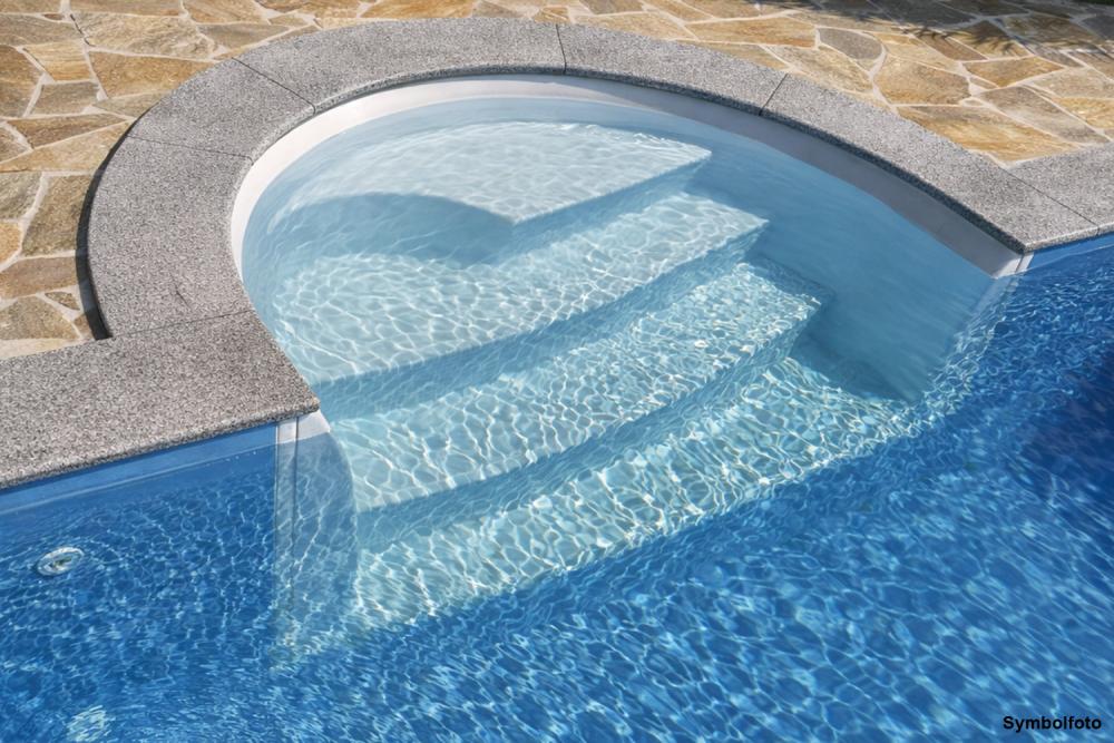 Styroporsteinpool Set ROMA mit Acryl-Römertreppe