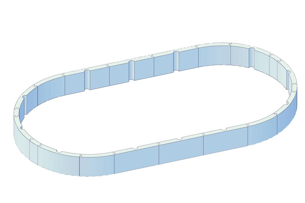 Protector V50 ø 6,1 x 3,6 m oval für Steely de Luxe OV120