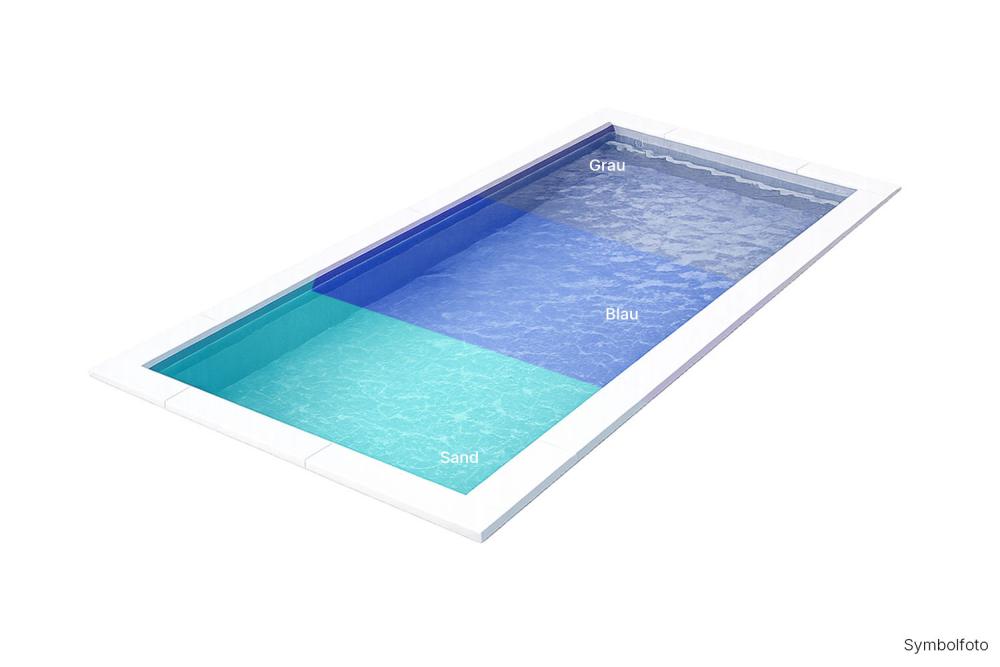 Stahlwandpool Set oval DESIGN weiß-grau PREMIUM