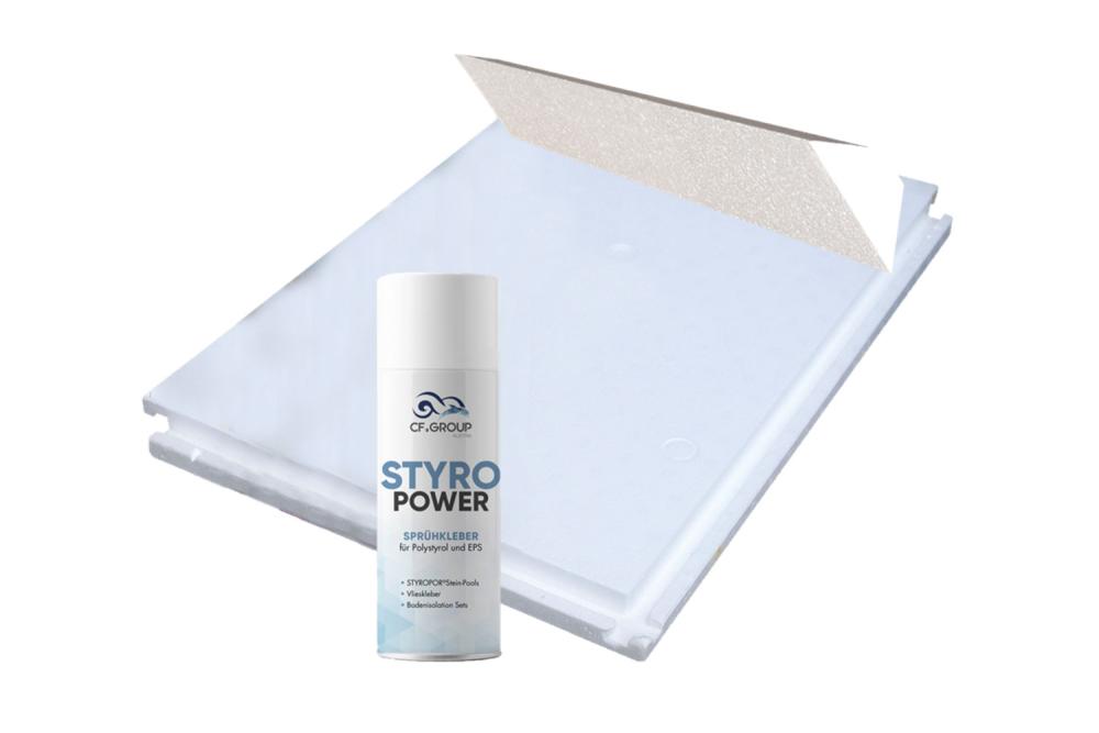 Stahlwandpool Set oval DESIGN weiß-grau PREMIUM