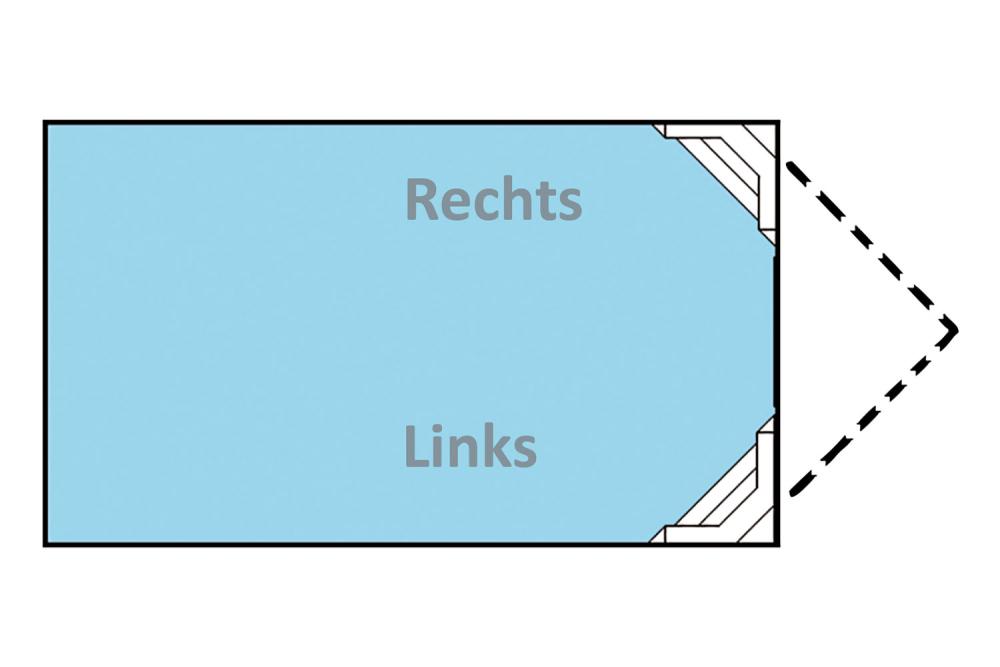 Styroporsteinpool Set ELEGANCE mit Acryl-Ecktreppe