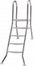 EDELSTAHLLEITER 5 + 2 stufig (Pools 1,35 m) 60 cm versenkt